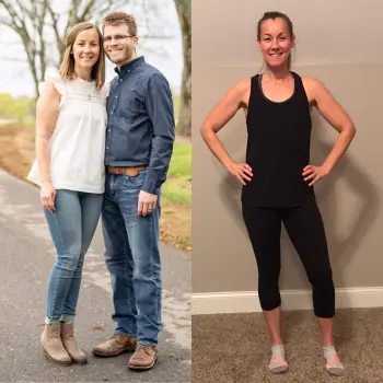 Nicole got incredible weight loss results with her online personal trainer at Kickoff!